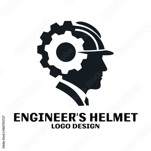 Engineers Helmet Vector Logo Design