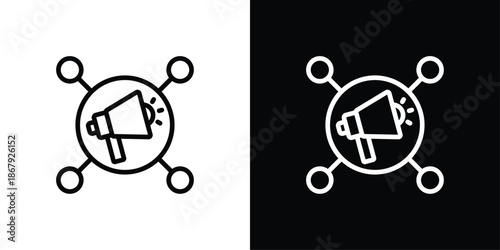 Affiliate Icon Set Black And White