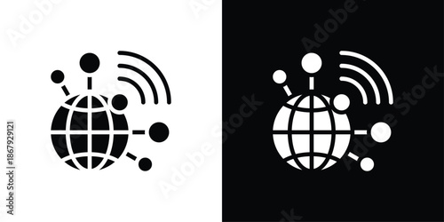Connection Icon Sheet Shopper Icon Set Black And White