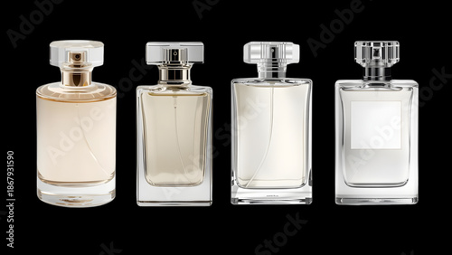 set bottles of perfume