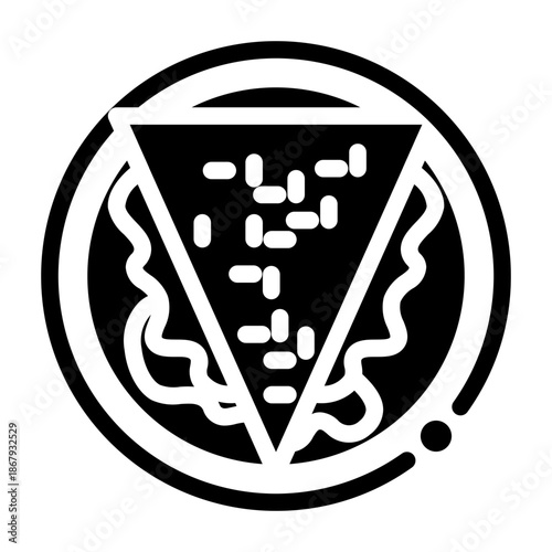 quesadilla glyph icon