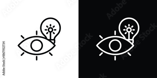 Eye Icon Sheet Shopper Icon Set Black And White