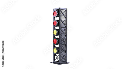 Stage Lighting Tower with Red and Yellow LED Lights