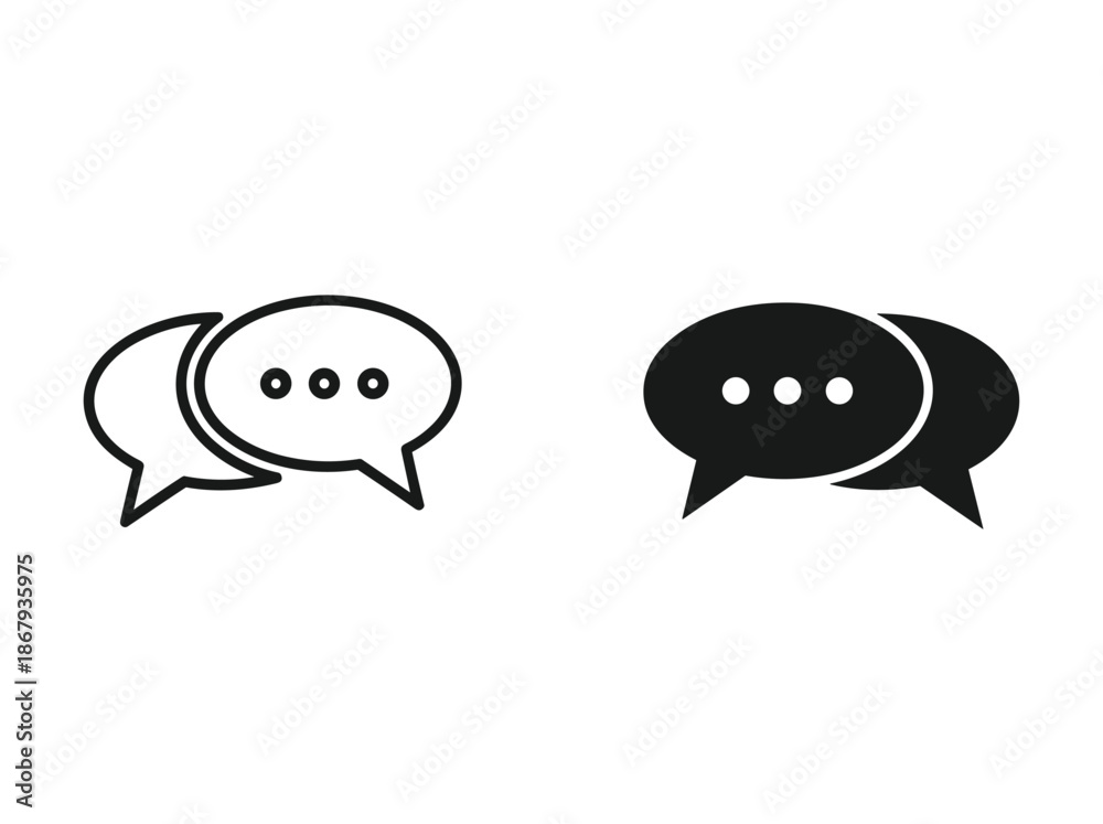 Obraz premium Communication icons representing conversation and messaging