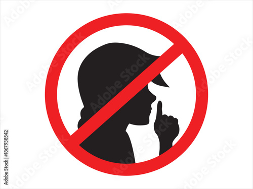 Do Not Disturb Sign Clip Art Illustration
