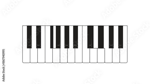 Musical Instrument Keyboard Close Up Abstract Composition