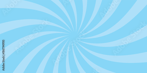 Concentrated lines, effect lines, swirling, rotating, background illustration, blue