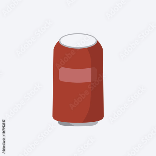 Generic Soda Can Vector Illustration Isolated on White