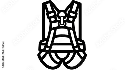 Modern climbing harness for rock climbing and adventure sports