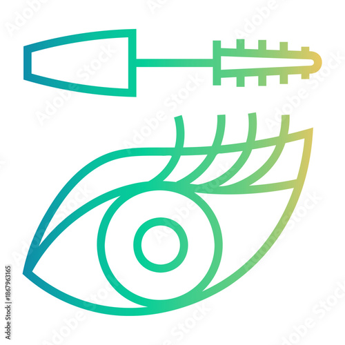 beauty salon Line Gradient Icon