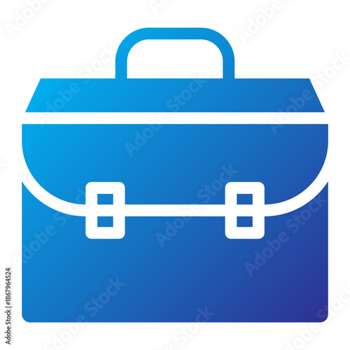 Gradient style icon of a teacher briefcase