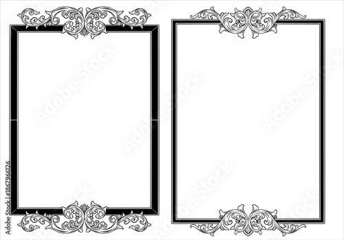 Elegant Ornate Decorative Frames Collection with Flourishes