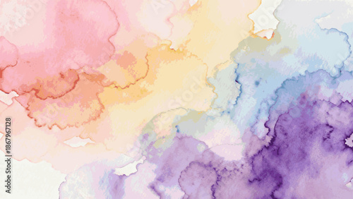 Soft Golden Wings Soft Pastels background isolated watercolor vector illustration svg