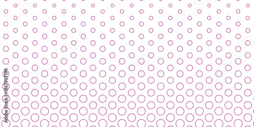 simple magenta big to small outline dot pattern for banner poster background.