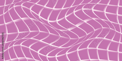 simple magenta 3d square grid wave pattern for banner poster background.