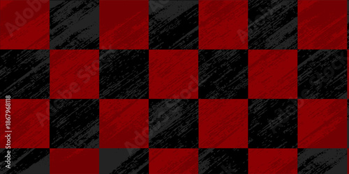 Trippy checkerboard background. Retro psychedelic checkered wallpaper. Wavy groovy chessboard surface. Haftone Checkerboard modern.