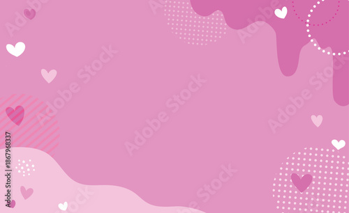 ピンクバレンタイン背景イラスト素材