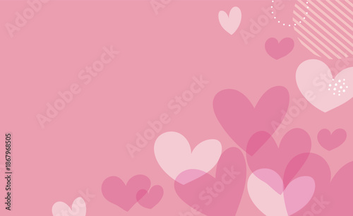 ハート背景イラスト素材