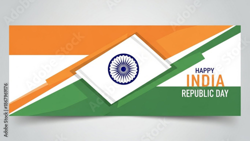 Indian Flag Celebrating Republic Day