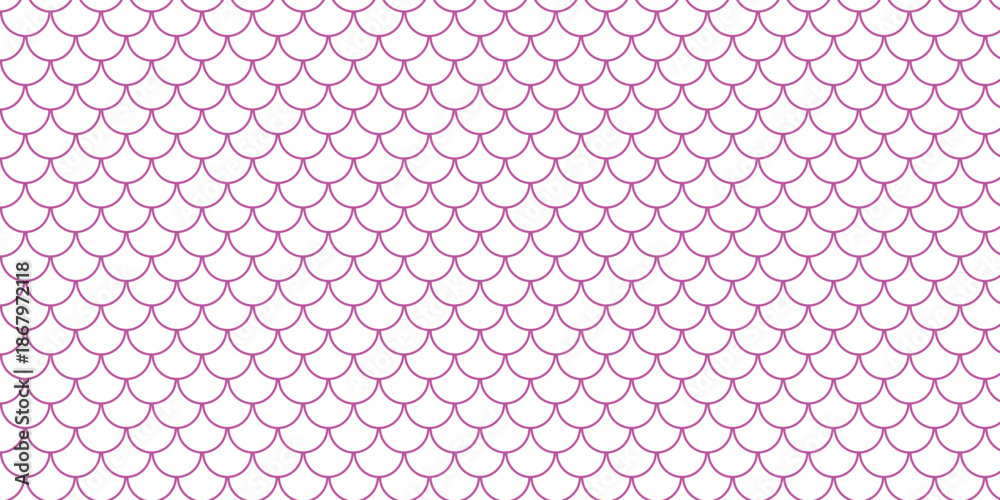 Naklejka premium simple magenta fish scale pattern for banner poster background.