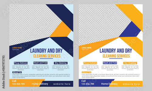 Laundry and Dry Cleaning Flyer Template