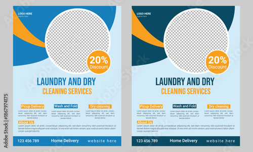 Laundry and Dry Cleaning Flyer Template