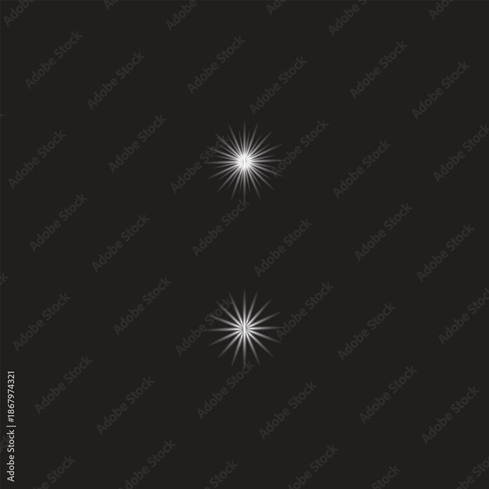 Fototapeta premium Light Pattern Analysis Experimental Pattern Set