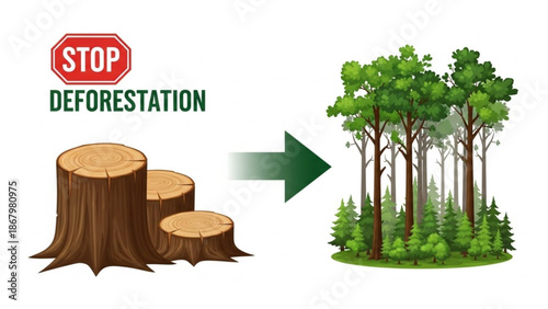 Stop deforestation and preserve nature's beauty with sustainable practices