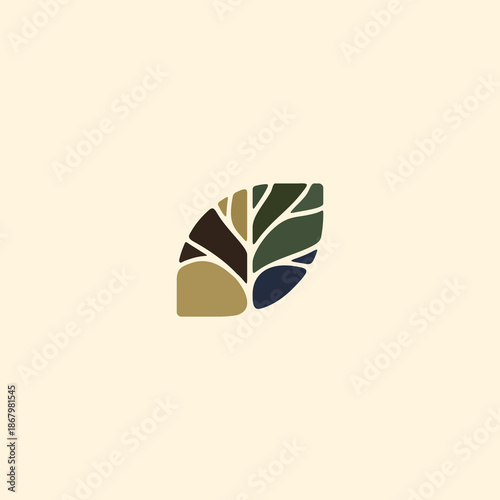 vector illustration of an abstract leaf
