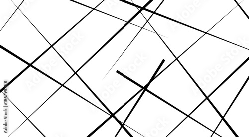 Random chaotic lines abstract geometric patterns of modern design. Random geometric line pattern on a transparent background. 

