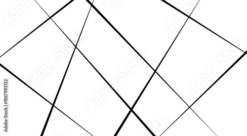 Random geometric line pattern on a transparent background. Random chaotic lines abstract geometric patterns of modern design.
