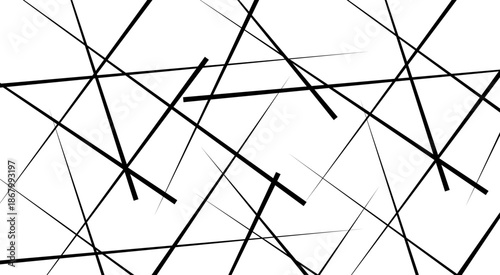 Random geometric line pattern on a transparent background. Random line low poly pattern. abstract seamless line vector. 