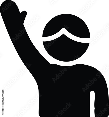 Person Raising Hand Question Participation Volunteer
