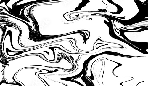 Turkish Ebru style on the water with acrylic paints wring wave. Stylish combination of luxury. Contemporary art marble liquid texture.