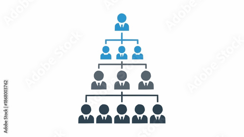 Organizational chart showing hierarchy and team structure.