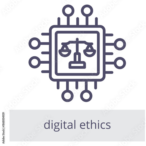 Digital Ethics Element For Design Graphic