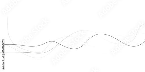 gray wave curve lines banner background design. Digital frequency track equalizer. Stylized line art background. modern soft luxury texture with smooth and clean vector subtle background illustration