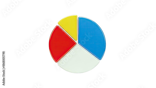 Free Download Colorful Pie Chart on White Background - GFXLoad