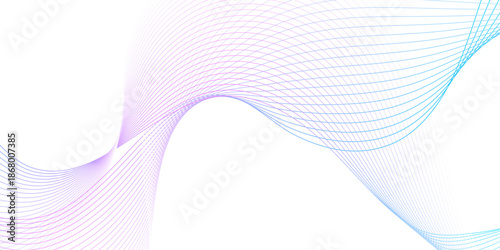 blue purple wave curve lines banner background .Digital frequency track equalizer. Stylized line art background. modern soft luxury texture with smooth and clean vector subtle background illustration