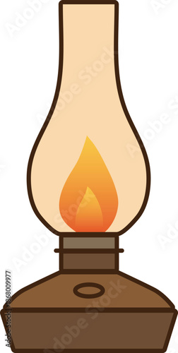 Vintage oil kerosene lamp