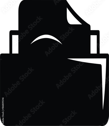 Vector file icon on white background