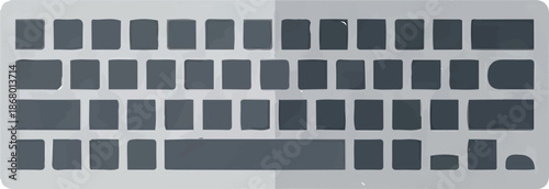 Modern Computer Keyboard Illustration