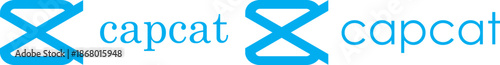 capcut logo icon. popular video editing application. Social media video editor logos. capcut vector logo. Capcut icon logo 2025. popular video editing application. ocial media content creation