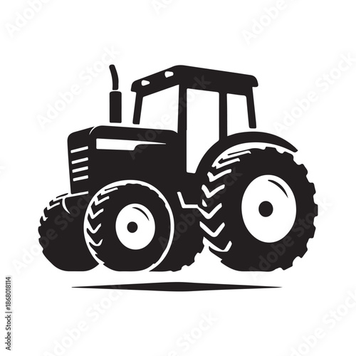 tractor vector silhouette clip art logo design illustration icon collection
