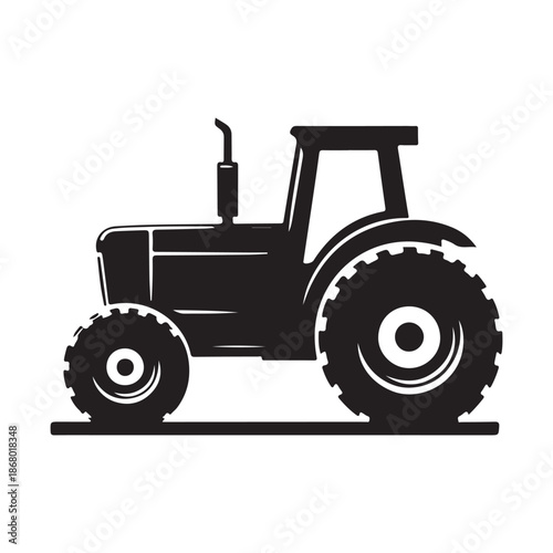 tractor vector silhouette clip art logo design illustration icon collection
