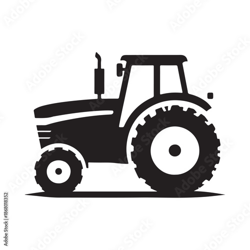 tractor vector silhouette clip art logo design illustration icon collection
