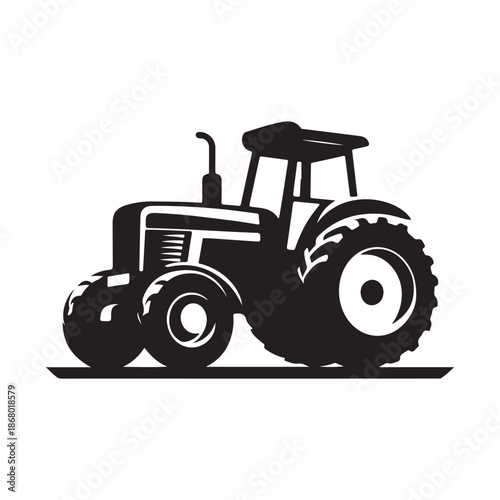 tractor vector silhouette clip art logo design illustration icon collection
