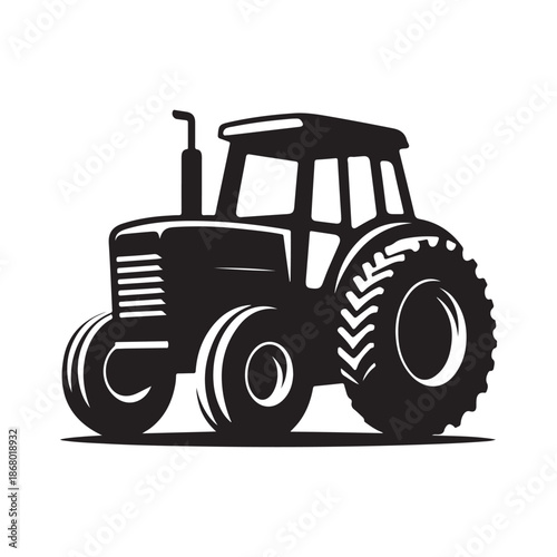 tractor vector silhouette clip art logo design illustration icon collection
