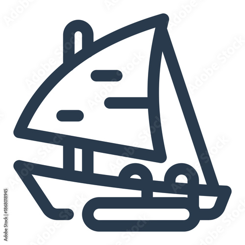 Traditional dhow ship from Kuwait maritime heritage