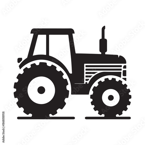 tractor vector silhouette clip art logo design illustration icon collection
